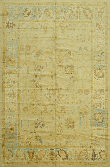 100% Vegetable Dye Oushak Turkish Area Rug 9x12