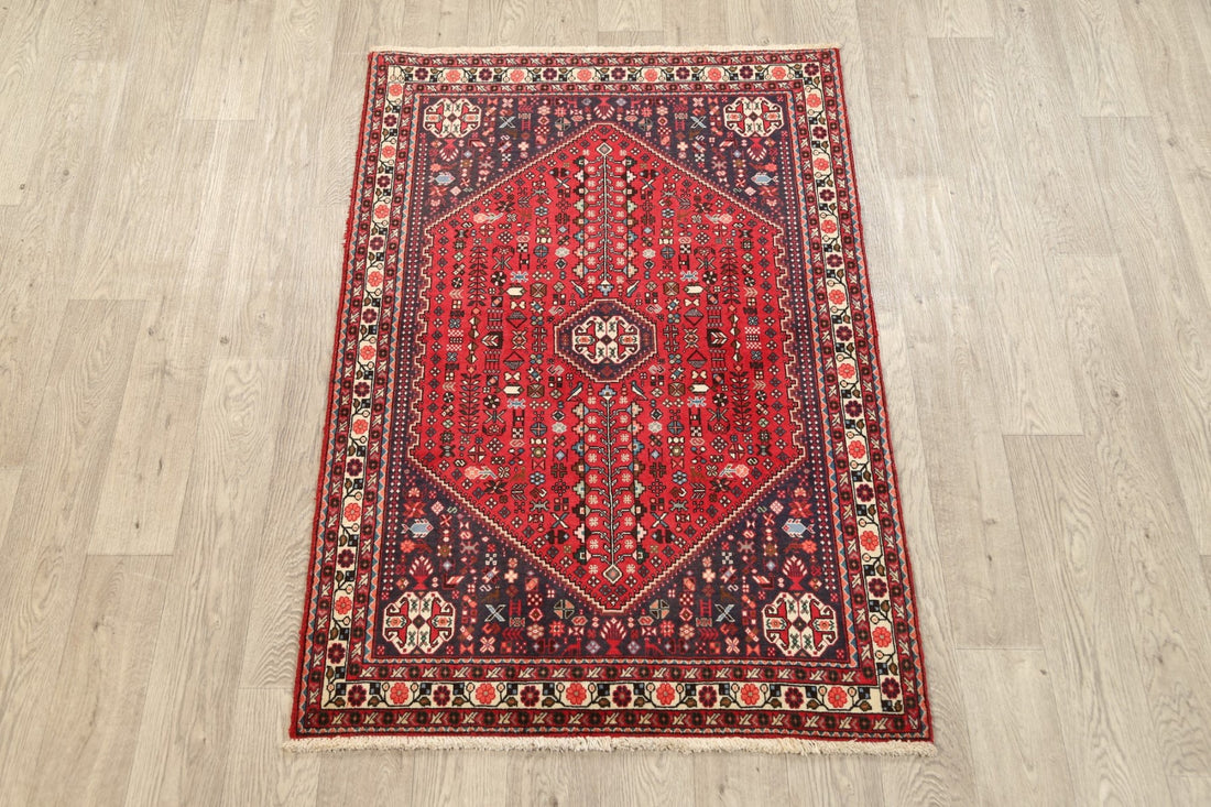 Vegetable Dye Tribal Abadeh Persian Area Rug 3x5