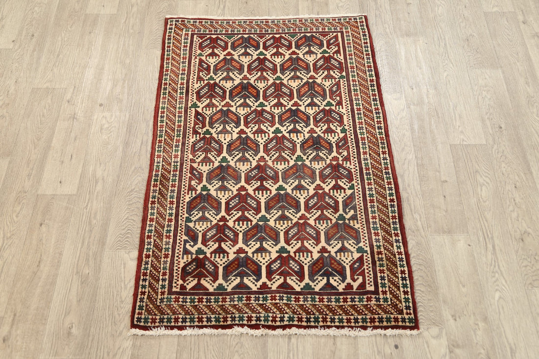 All-Over Geometric Sirjan Persian Area Rug 3x5