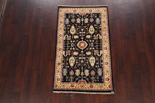 Vegetable Dye Floral Oushak Oriental Area Rug 3x5