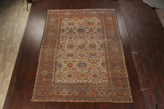 Pre-1900 Antique Vegetable Dye Sultanabad Persian Area Rug 9x12