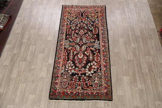 100% Vegetable Dye Floral Mahal Persian Runner Rug 4x9