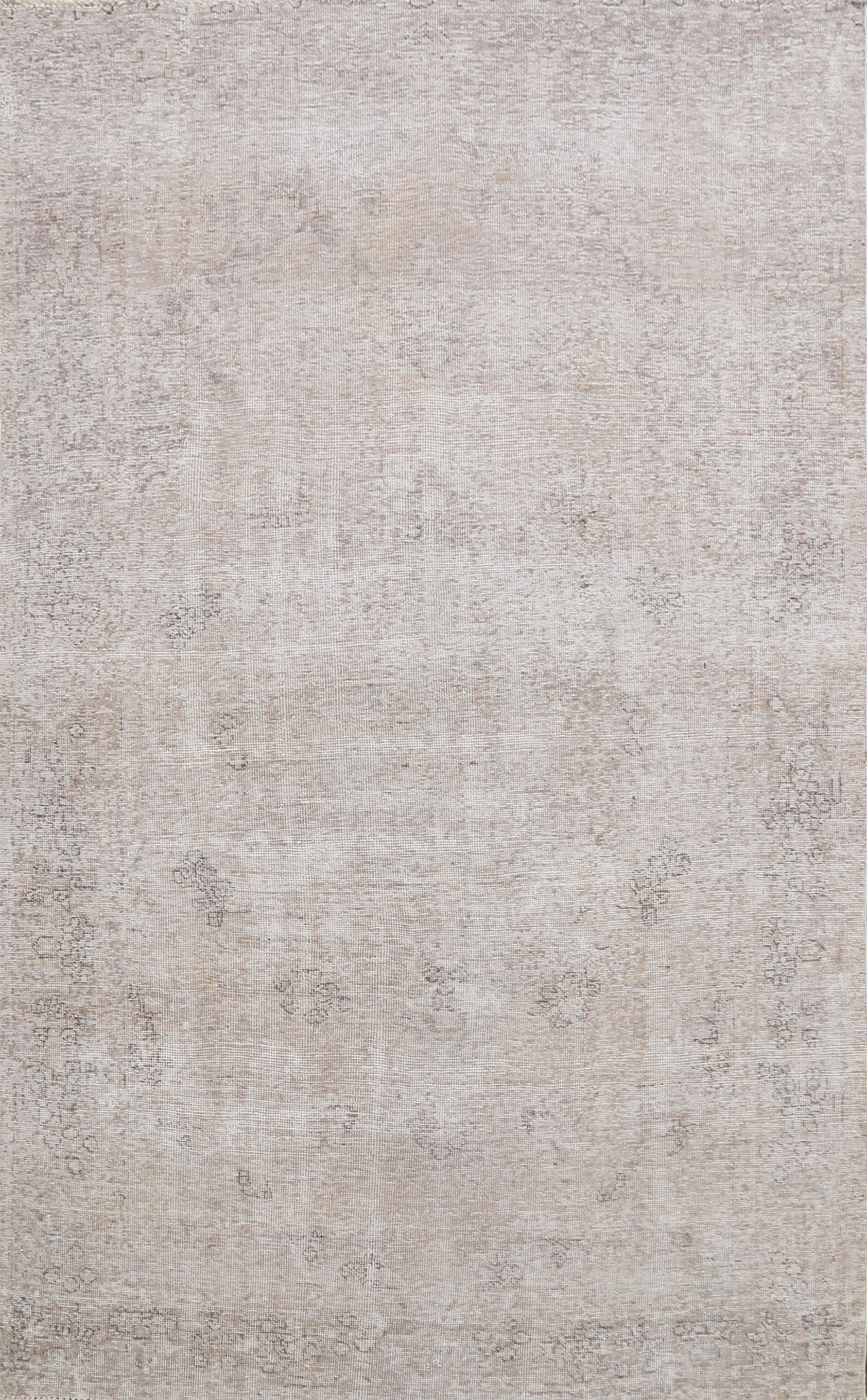 Muted Distressed Tabriz Persian Area Rug 6x10