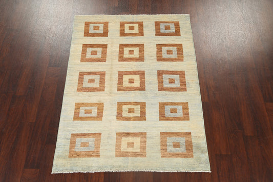 Geometric Gabbeh Kashkoli Oriental Area Rug 4x6