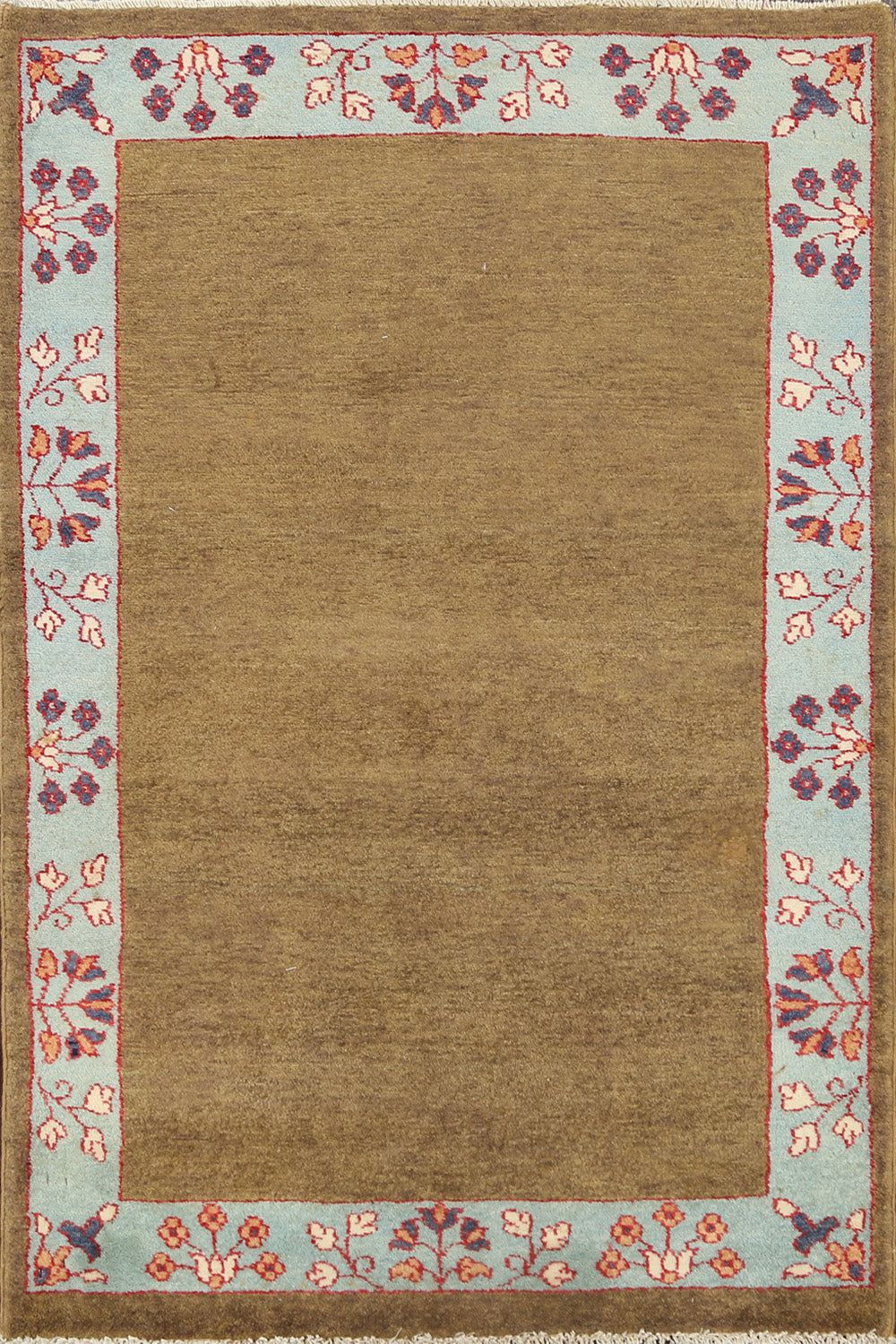 Bordered Gabbeh Kashkoli Oriental Area Rug 3x5