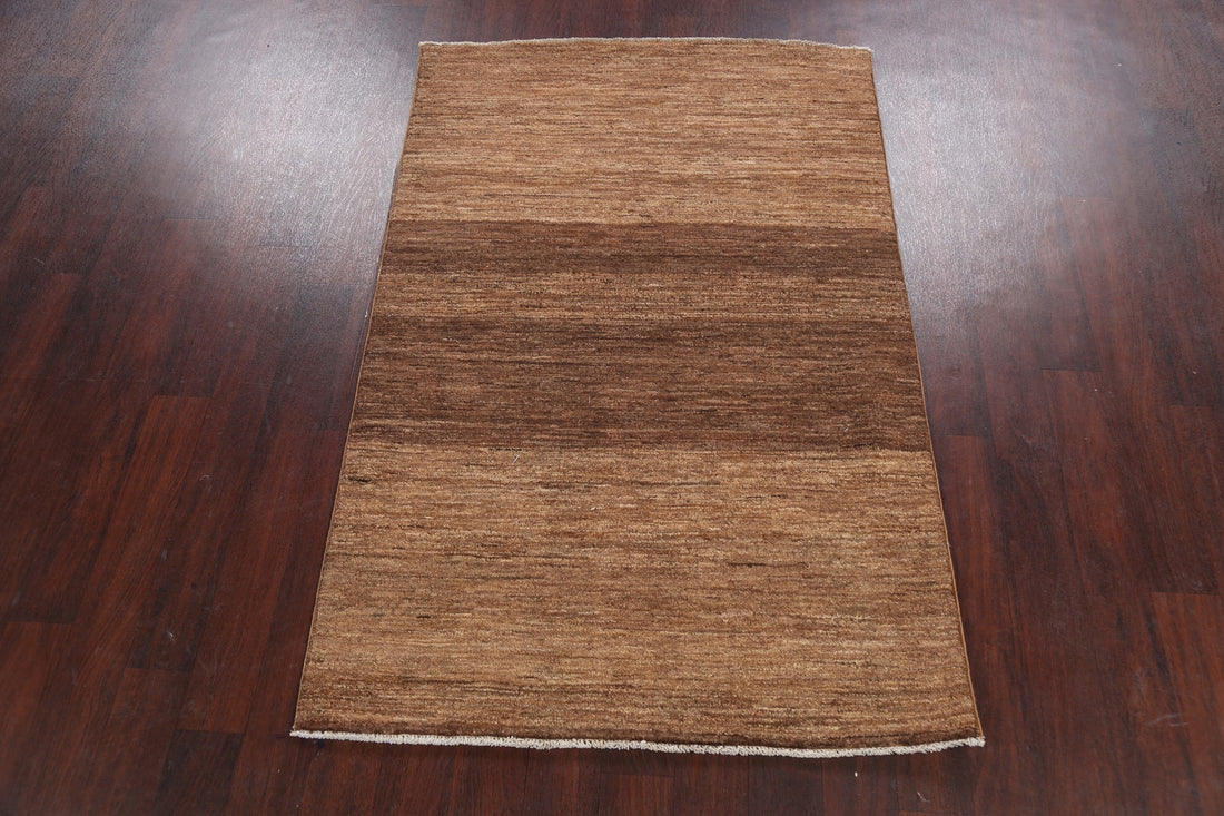 Modern Gabbeh Kashkoli Oriental Area Rug 4x6