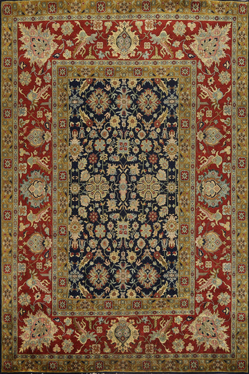 100% Vegetable Dye Kashan Oriental Area Rug 9x12