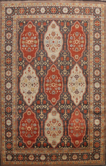 100% Vegetable Dye Kashan Oriental Area Rug 10x14