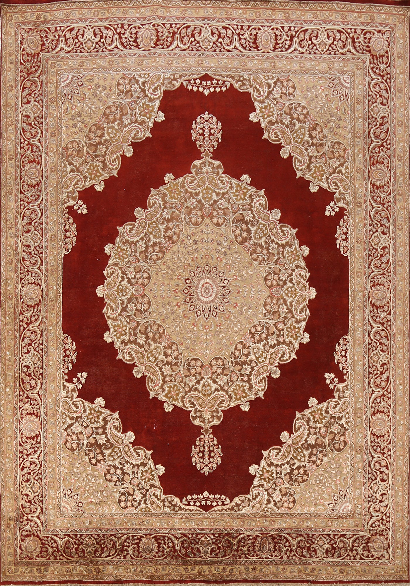 100% Vegetable Dye Kashan Oriental Area Rug 8x10