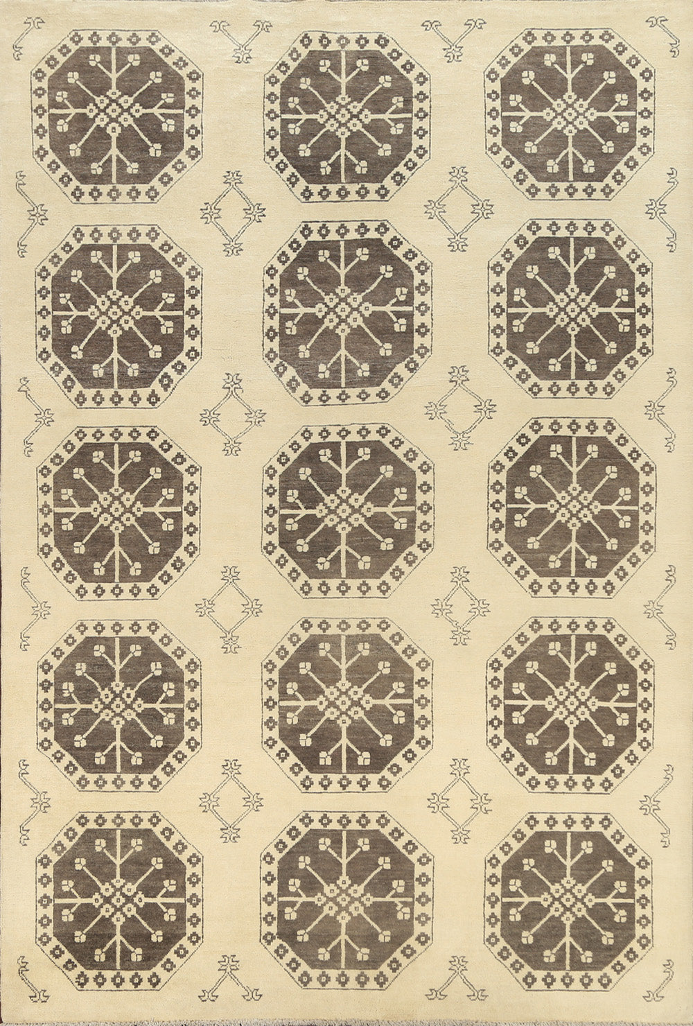 100% Vegetable Dye Super Kazak Oriental Area Rug 6x9