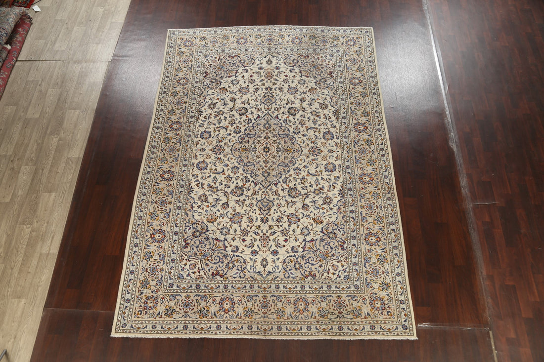 Traditional Floral Kashan Persian Area Rug 8x12