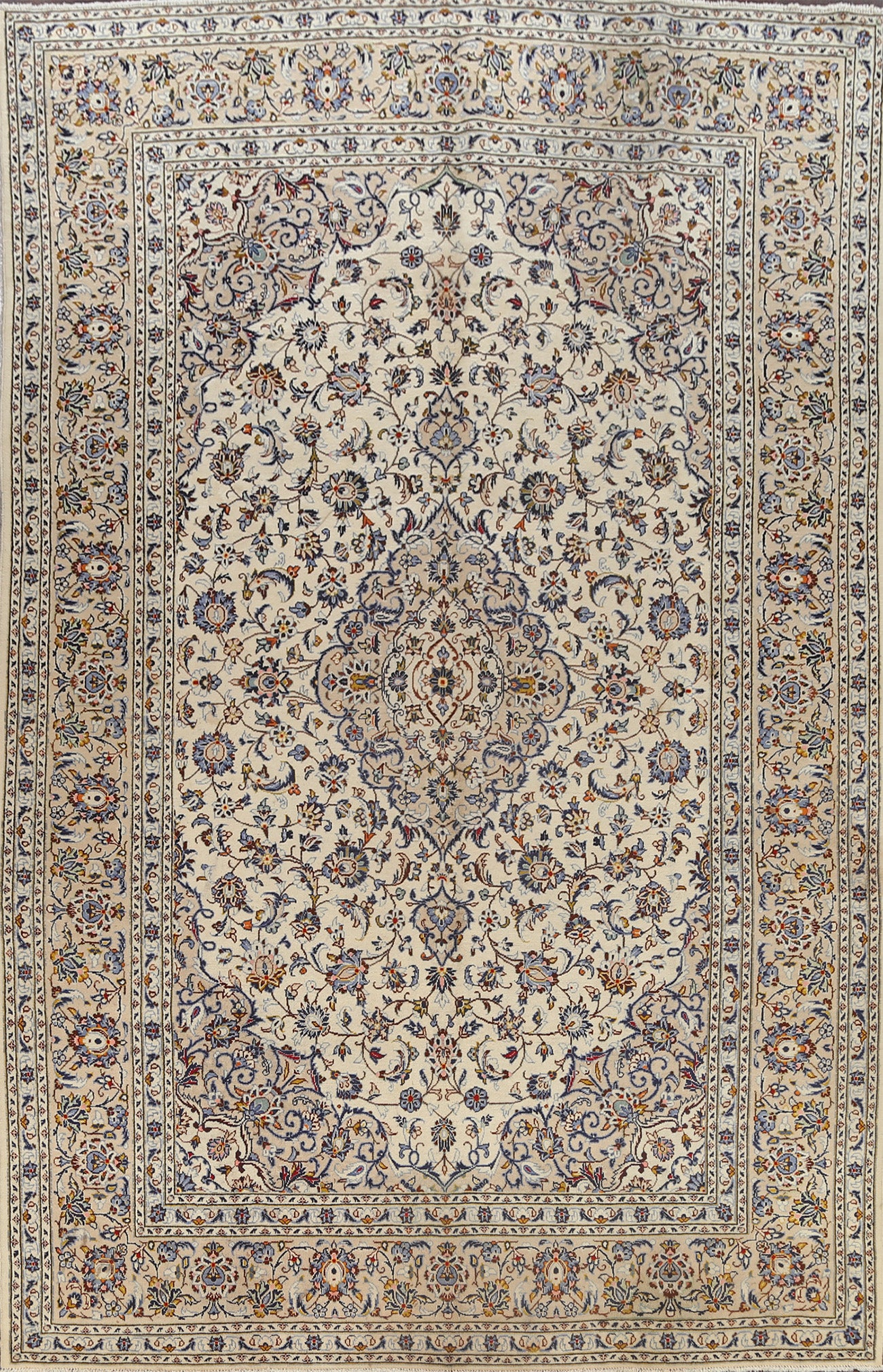Traditional Floral Kashan Persian Area Rug 8x12