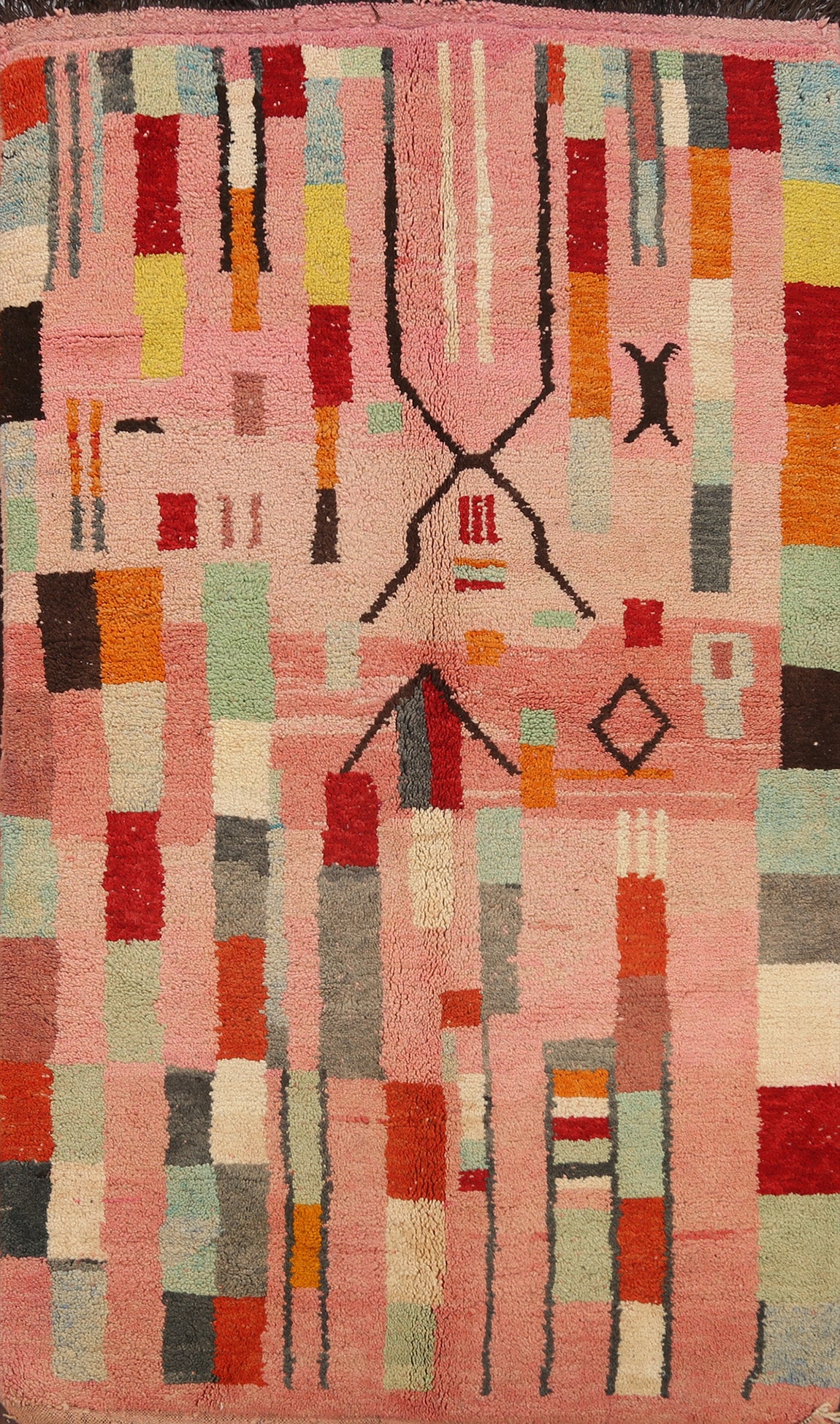 Tribal Moroccan Oriental Area Rug 5x8
