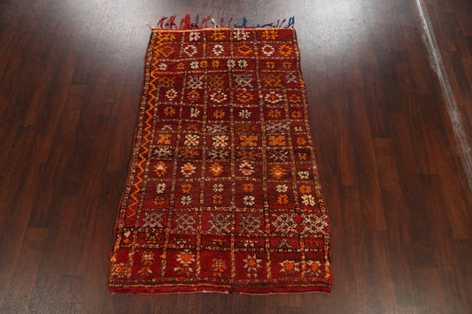 Tribal Moroccan Oriental Area Rug 4x6