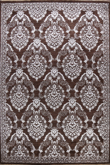 All-Over Brown Versace Oriental Area Rug 9x12