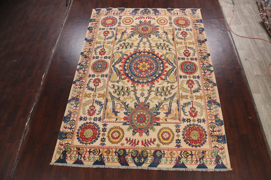 Geometric Kazak Oriental Area Rug 8x12