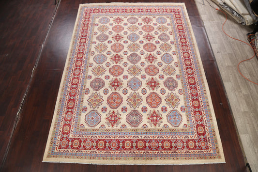 Geometric Kazak Oriental Area Rug 9x13