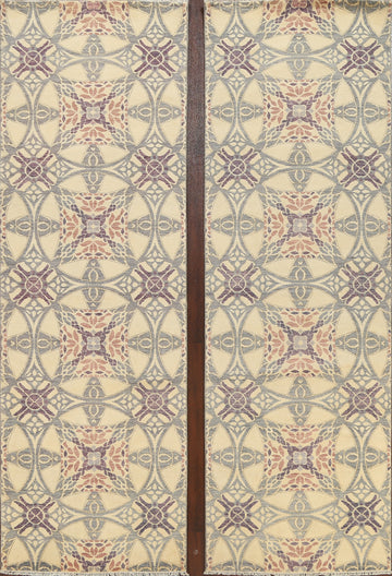 Set of 2 Vegetable Dye Abstract Oriental Runner Rugs 3x10