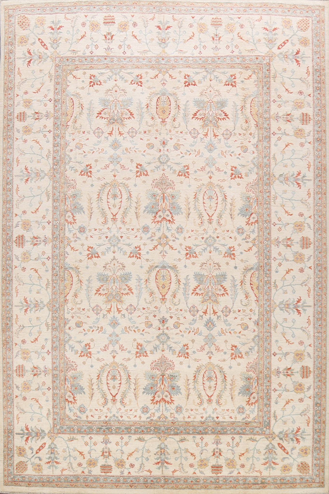 Vegetable Dye Sultanabad Ziegler Oriental Area Rug 9x12