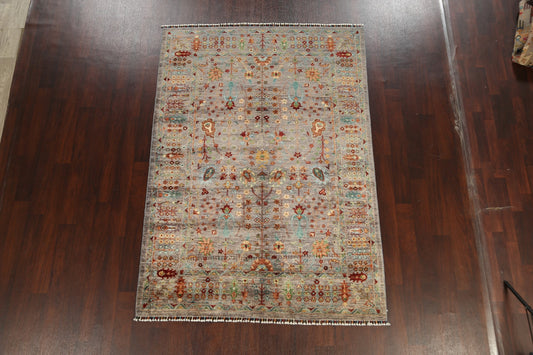 Vegetable Dye Floral Ziegler Oriental Area Rug 6x8