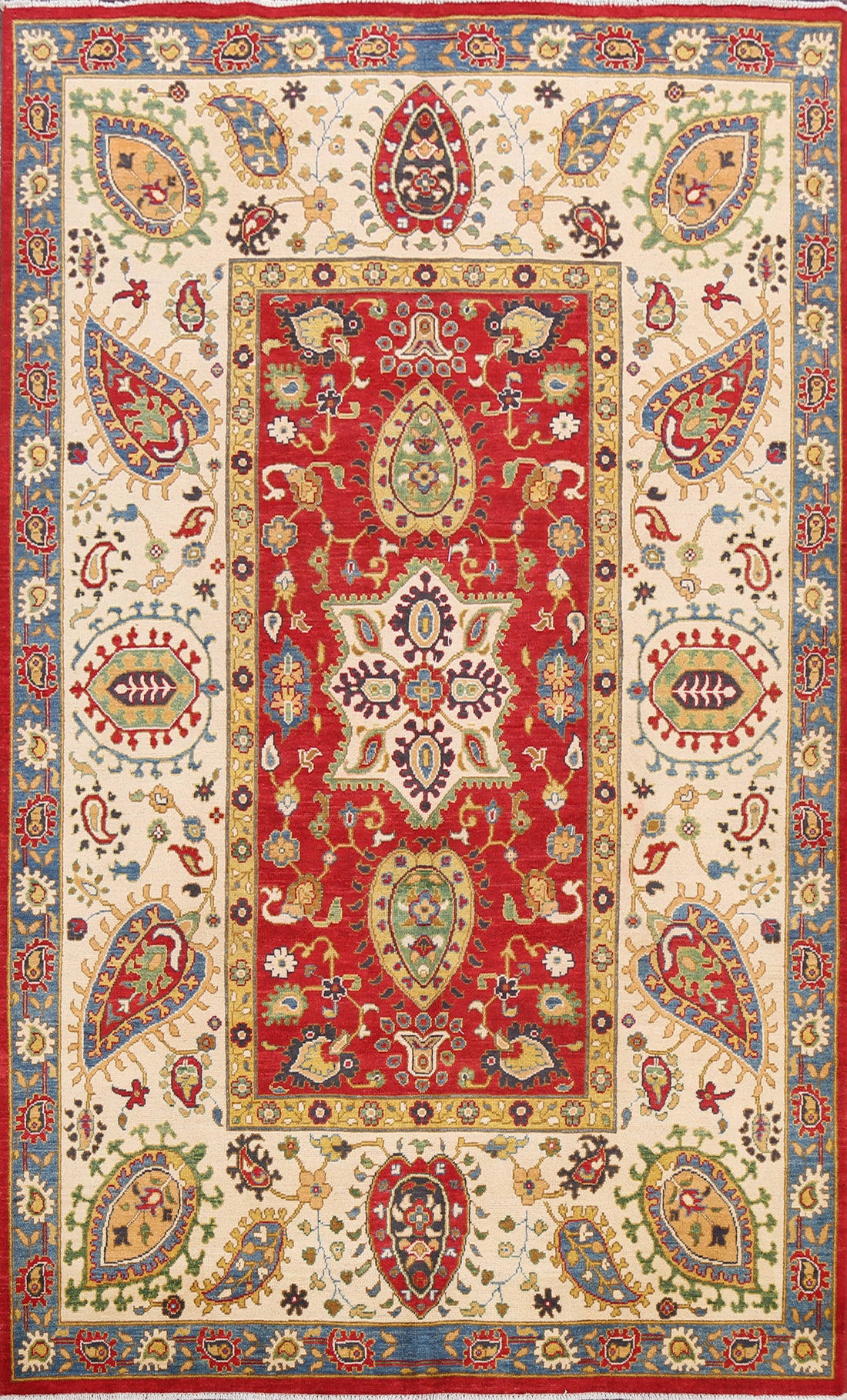 Floral Kazak Oriental Area Rug 6x9