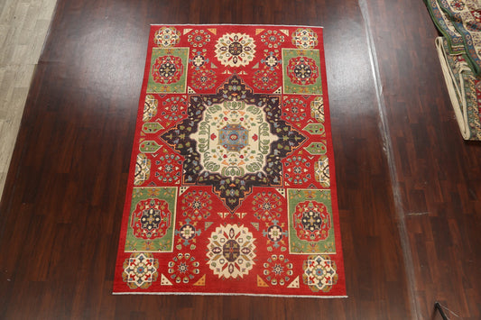 Geometric Kazak Oriental Area Rug 6x10