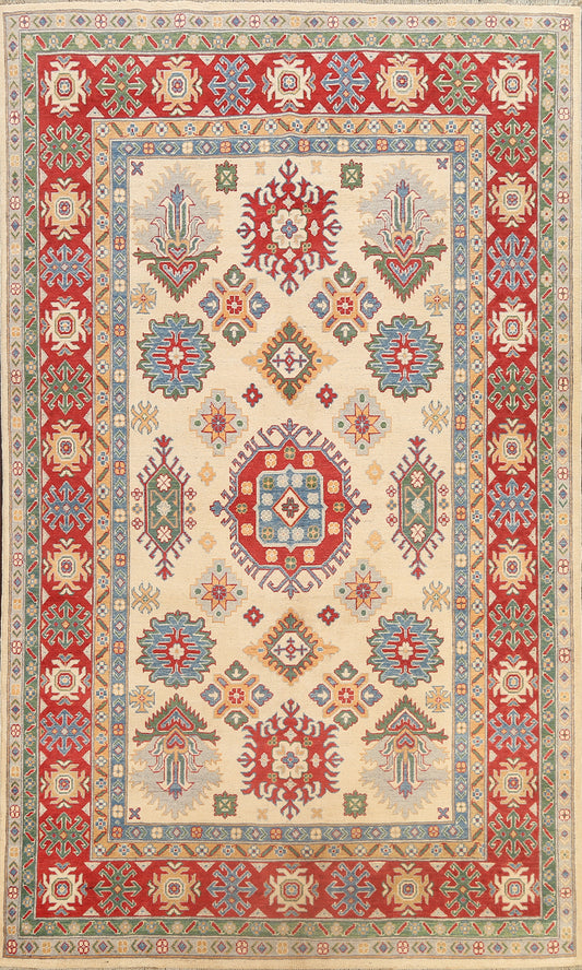 Geometric Kazak Oriental Area Rug 6x10