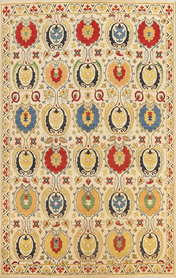 All-Over Floral Kazak Oriental Area Rug 8x10