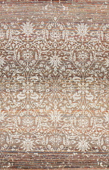 Vegetable Dye All-Over Versace Oriental Area Rug 6x9