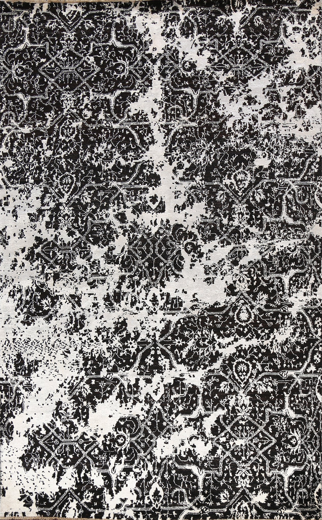 Vegetable Dye Distressed Versace Oriental Area Rug 6x9