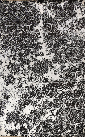 Vegetable Dye Distressed Versace Oriental Area Rug 6x9
