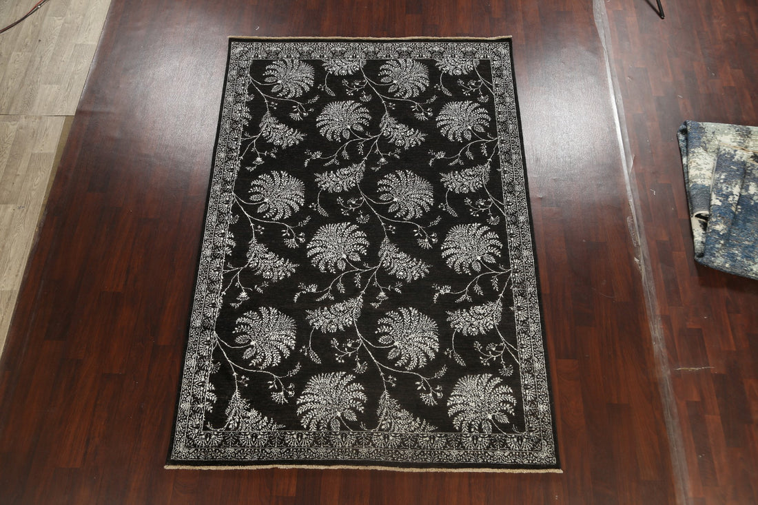 Vegetable Dye All-Over Floral Versace Oriental Area Rug 7x10