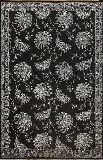 Vegetable Dye All-Over Floral Versace Oriental Area Rug 7x10