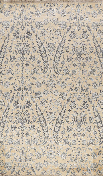 Vegetable Dye All-Over Floral Versace Oriental Area Rug 6x9