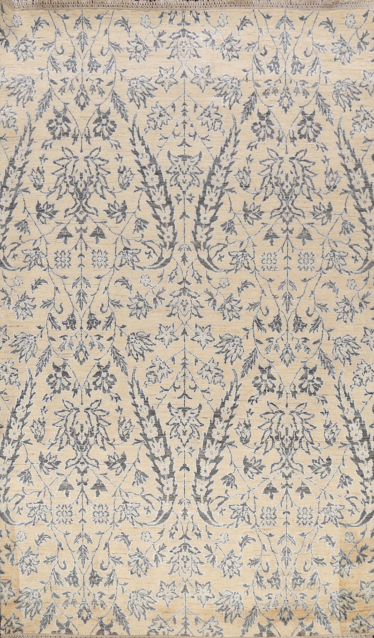 Vegetable Dye All-Over Floral Versace Oriental Area Rug 6x9