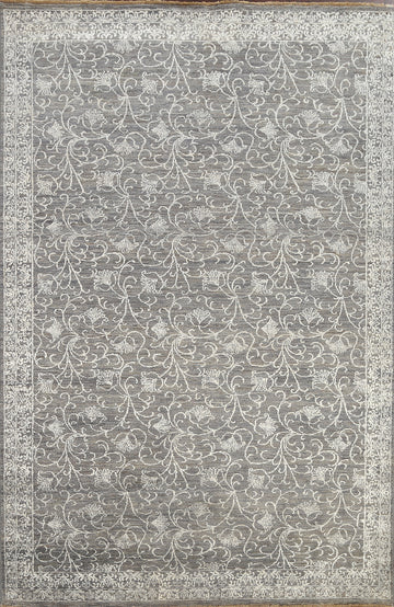 Vegetable Dye All-Over Floral Versace Oriental Area Rug 7x10