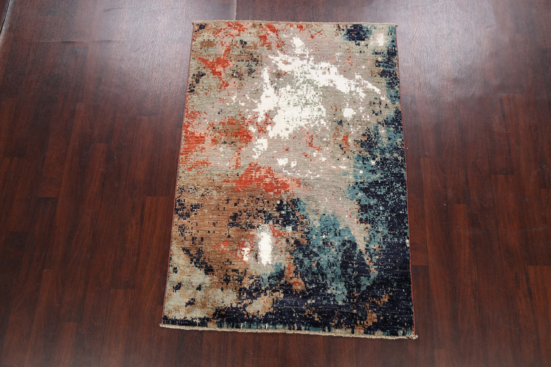 Artistic Modern Abstract Oriental Area Rug 4x6