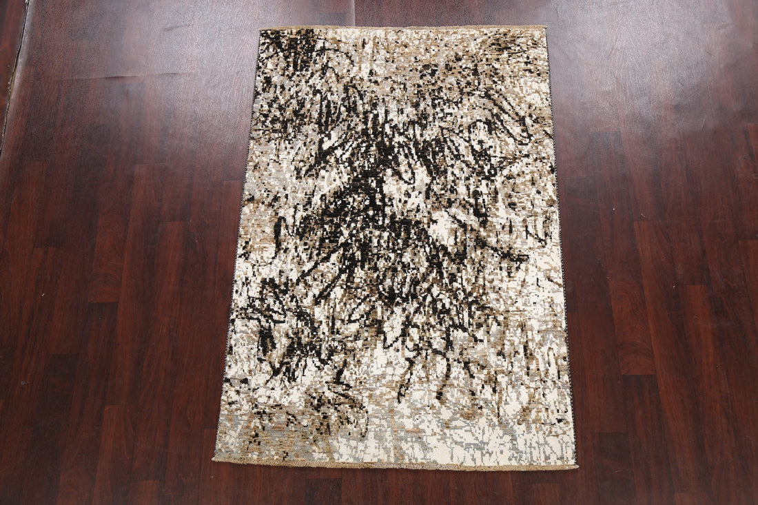 Artistic Modern Abstract Oriental Area Rug 4x6