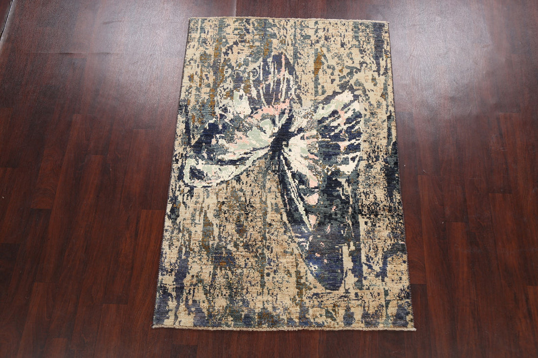 Artistic Modern Abstract Oriental Area Rug 4x6