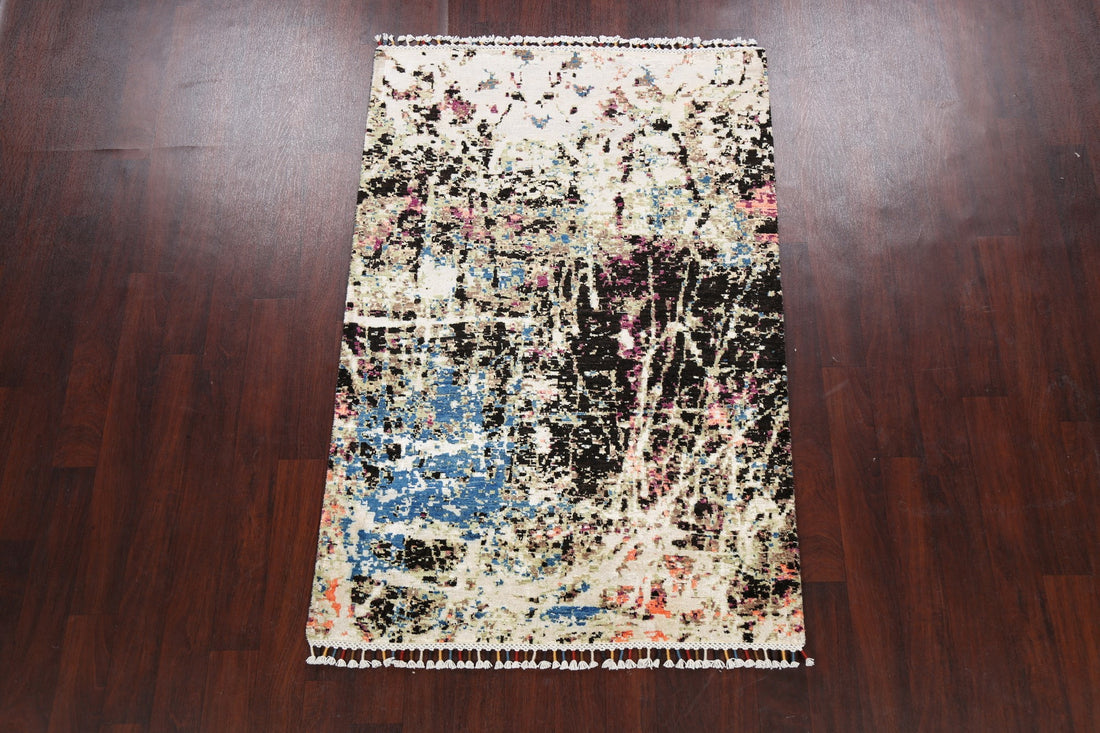 Artistic Modern Abstract Oriental Area Rug 4x6