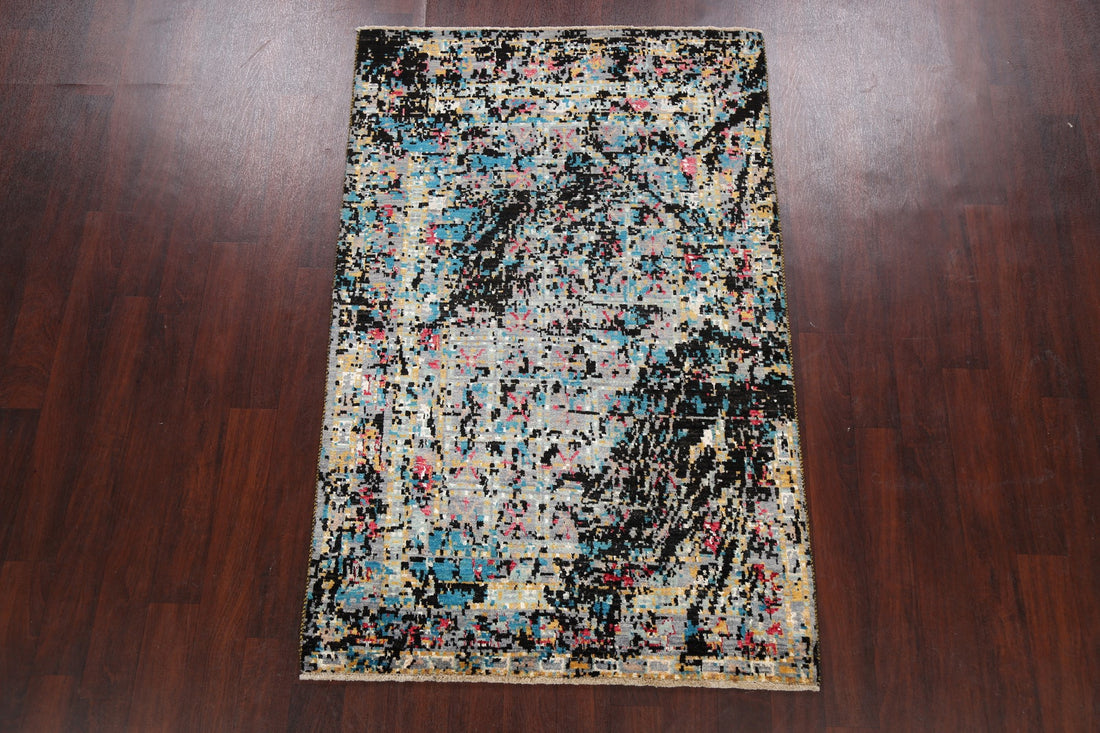 Artistic Modern Abstract Oriental Area Rug 4x6