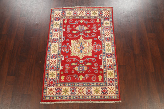 Geometric Kazak Oriental Area Rug 3x5