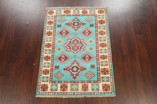 Geometric Kazak Oriental Area Rug 3x5