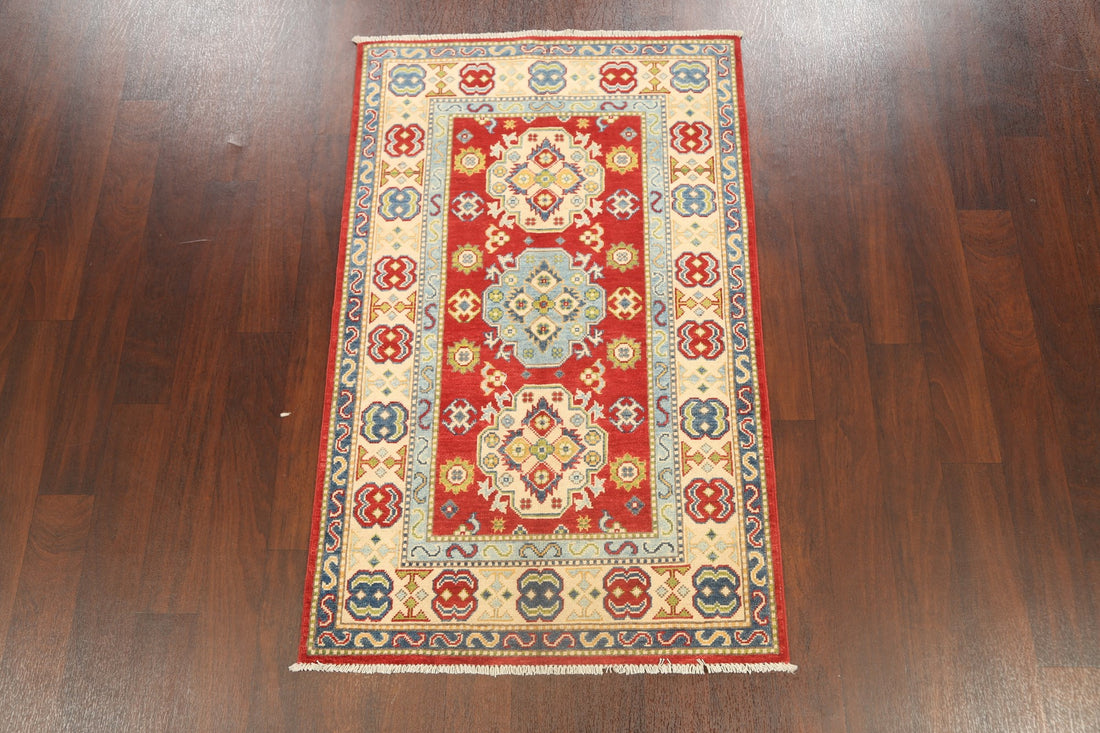 Geometric Kazak Oriental Area Rug 3x5