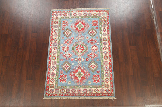 Geometric Kazak Oriental Area Rug 4x6