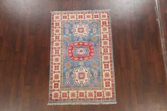 Geometric Kazak Oriental Area Rug 4x6