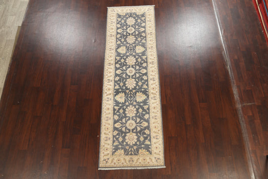 Vegetable Dye Floral Ziegler Oriental Runner Rug 3x10