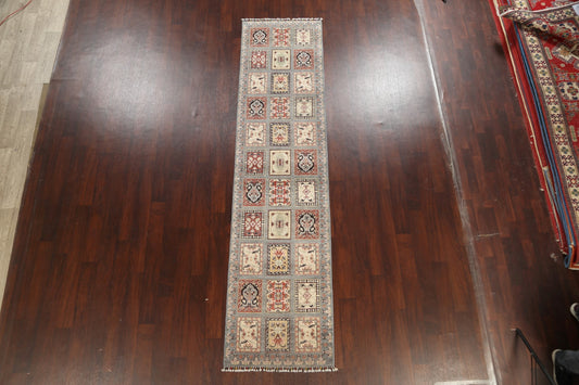 Garden Design Kazak Oriental Runner Rug 3x11