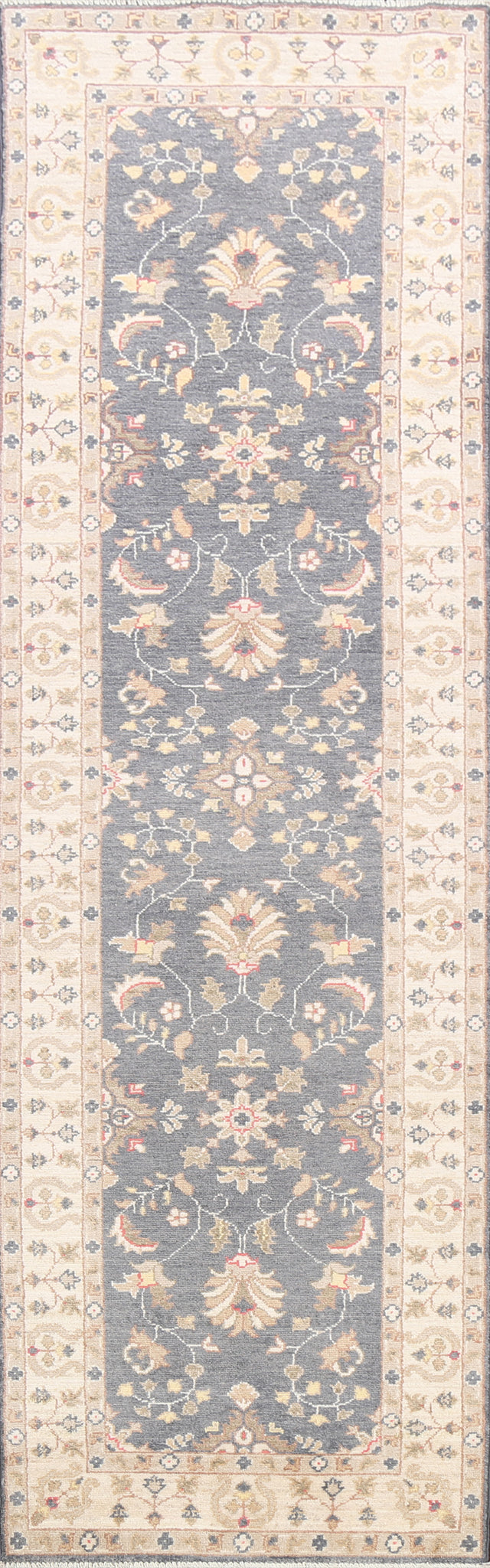 Vegetable Dye Floral Ziegler Oriental Runner Rug 3x10