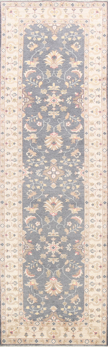 Vegetable Dye Floral Ziegler Oriental Runner Rug 3x10